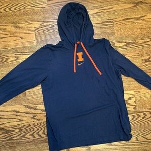 University of Illinois longsleeve hooded shirt